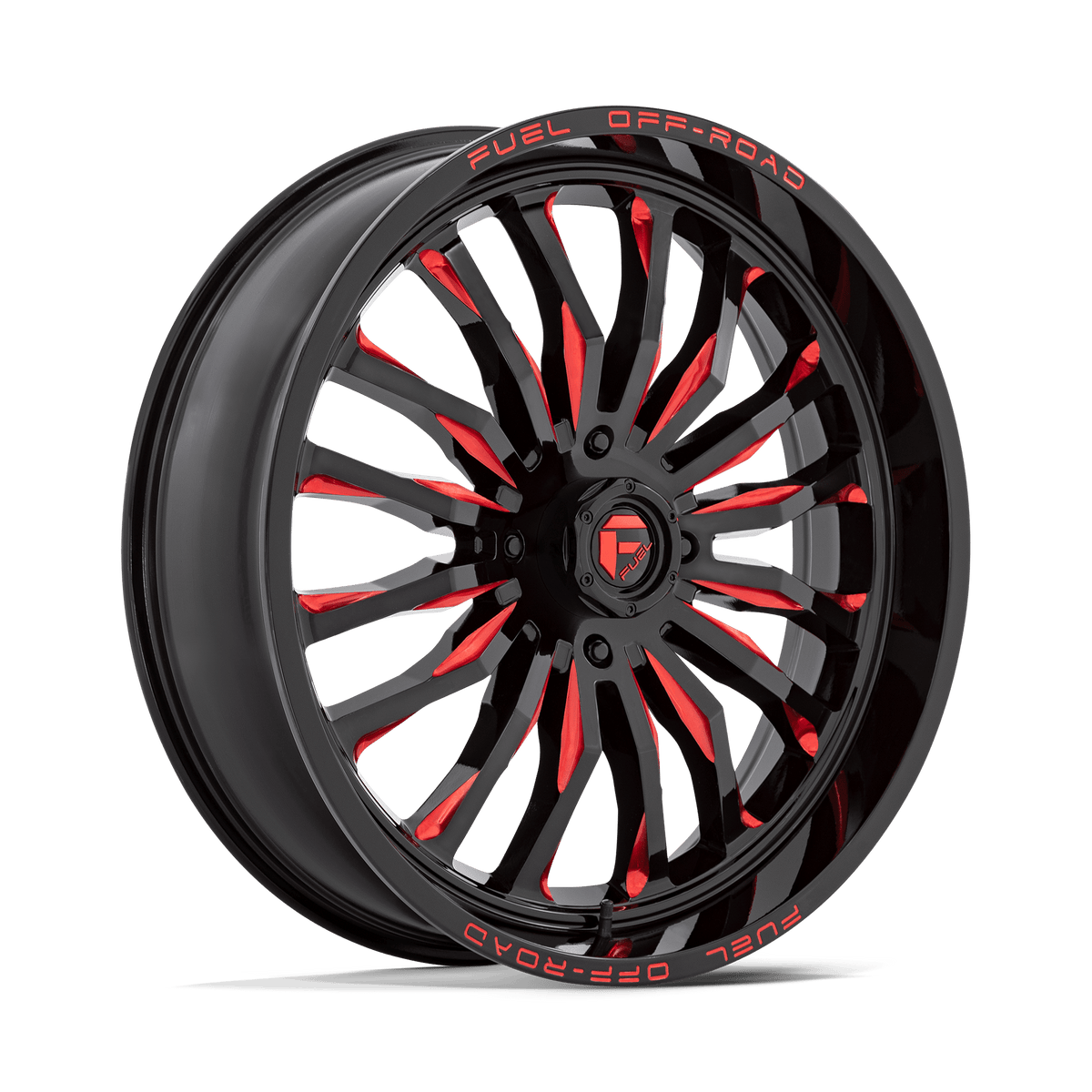 Fuel Off-Road D822 24X7 Gloss Black Milled W/ Red Tint 4x156 +13mm