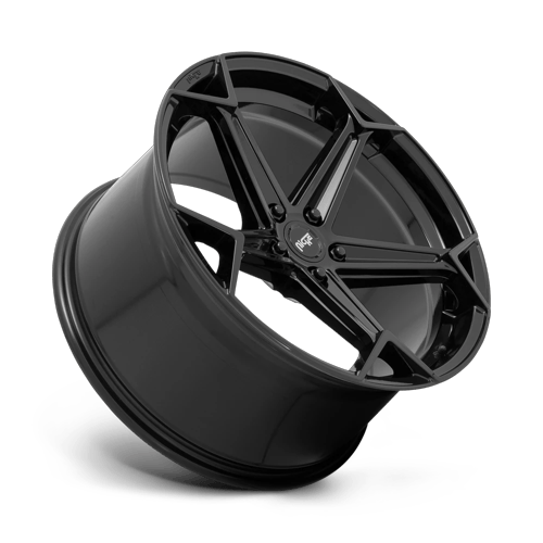 Niche 1PC N258 Arrow 20X10.5 5X114.3 +40MM Gloss Black