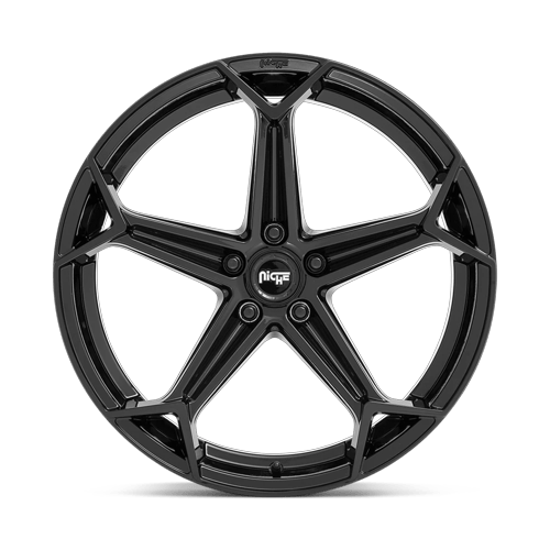 Niche 1PC N258 Arrow 20X10.5 5X114.3 +40MM Gloss Black