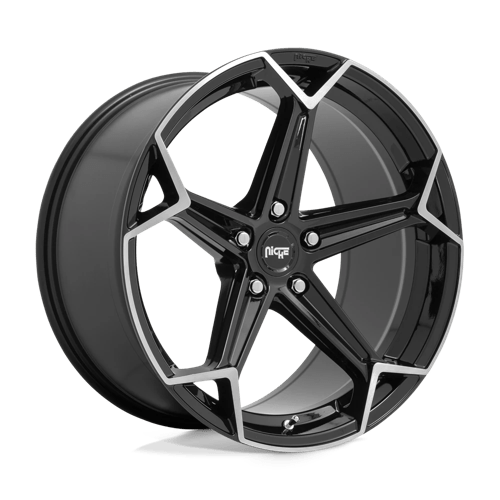 Niche 1PC N259 Arrow 20X10.5 5X114.3 +40MM Gloss Black Brushed