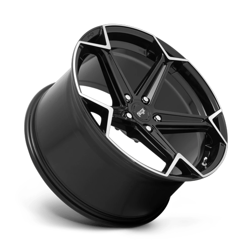 Niche 1PC N259 Arrow 20X10.5 5X112 +40MM Gloss Black Brushed
