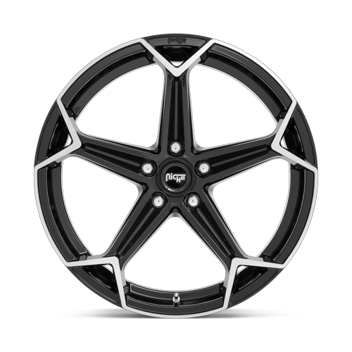 Niche 1PC N259 Arrow 20X10.5 5X114.3 +40MM Gloss Black Brushed