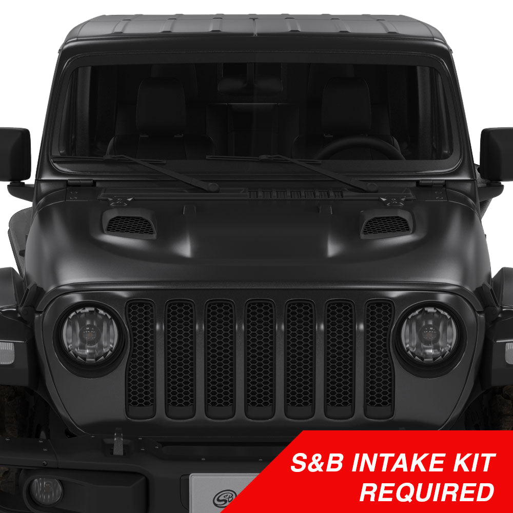 Air Hood Scoops For Jeep Wrangler Rubicon / Gladiator (S&amp;B Intake Required) - AS-1014