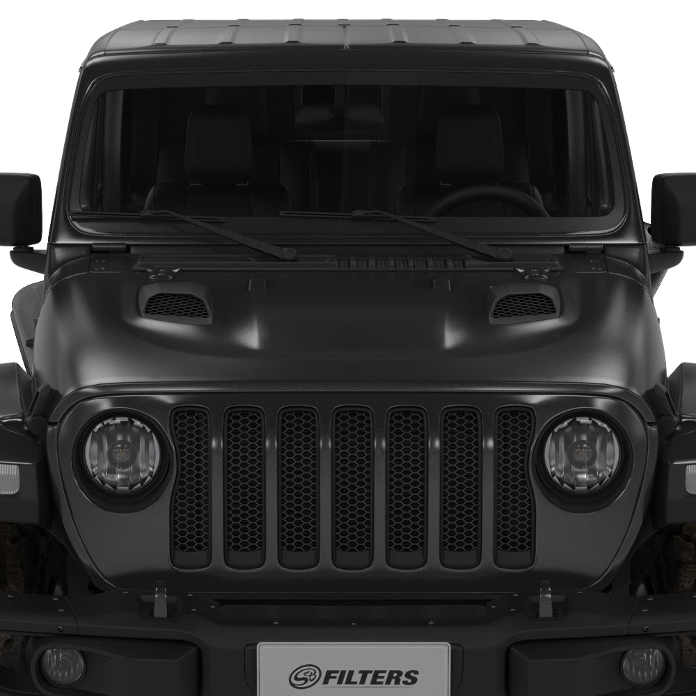 S&amp;B Air Hood Scoops For Jeep Wrangler Rubicon / Gladiator (Scoops ONLY) - AS-1015