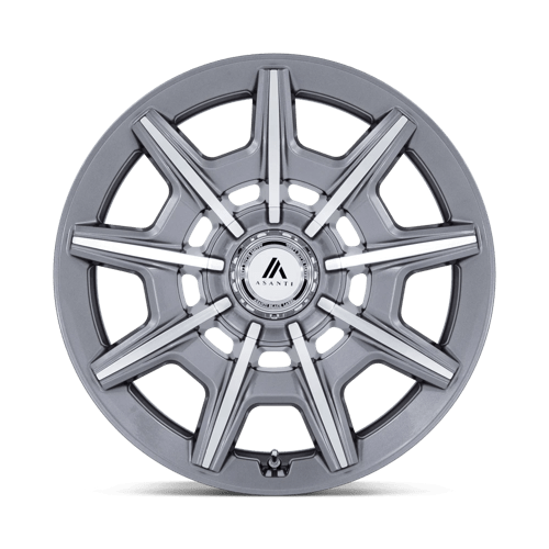 Asanti Black Ab041 Esquire 22X10.5 5X115/5X120/5X120 +18MM Gloss Anthracite Bright Mach