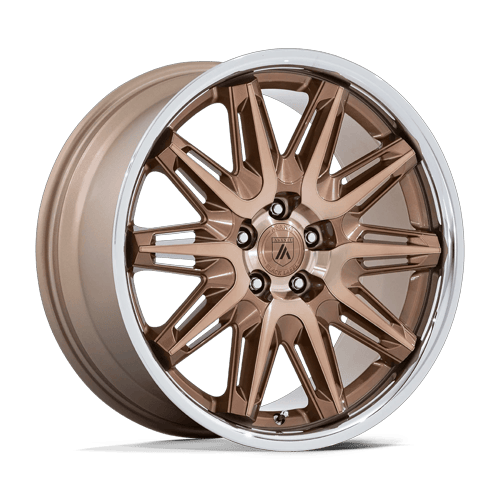 Asanti Black Ab047 Imperator 20X9 5X120 +27MM Bronze Machined W/ Ss Lip