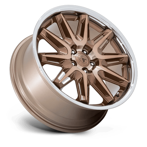 Asanti Black Ab047 Imperator 20X9 5X112 +27MM Bronze Machined W/ Ss Lip