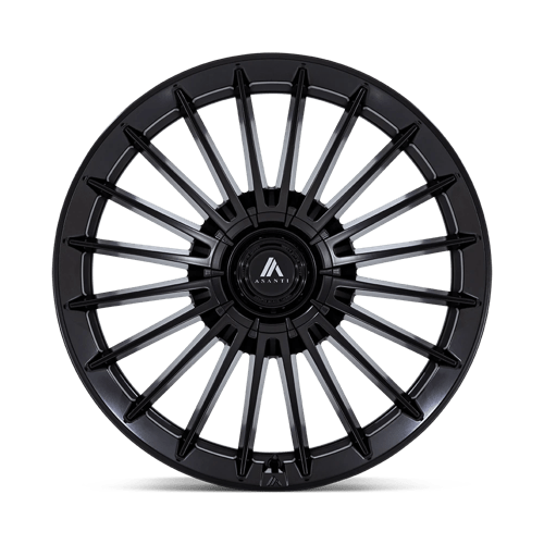 Asanti Black Ab048 Viceroy 22X9 5X108/5X114.3/5X114 +38MM Matte Black
