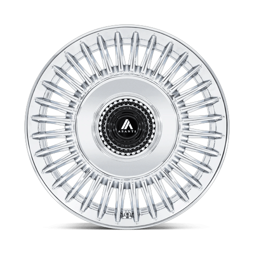 Asanti Black Ab040 Tiara 22X10.5 BLANK +18MM Chrome
