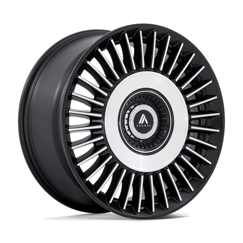 Asanti Black Ab040 Tiara 20X10.5 BLANK +18MM Satin Black Bright Mach Face