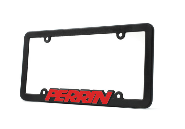 Perrin License Plate Frame w/ Red Lettering - ASM-BDY-500RD