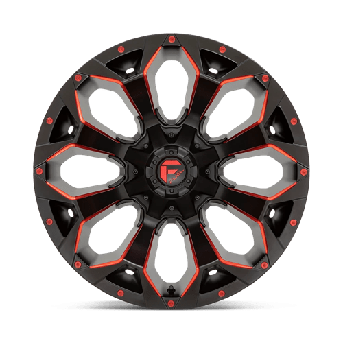Fuel Off-Road D787 22X12 Matte Black Red Milled 5x114.3/5.0 -44mm