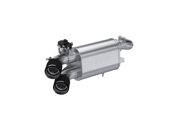 MBRP 20-22 Polaris RZR Pro XP 2.5in Slip-On Active Exhaust Dual Out - AT-9524AS