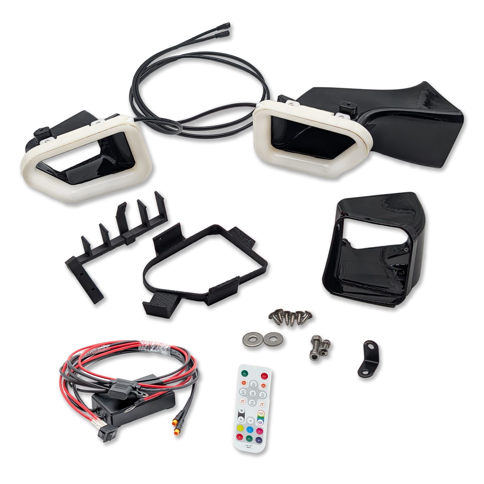 2016-2019 Cadillac ATS-V Dual BIG MOUTH LIT KIT Ram Air Intake Snorkels