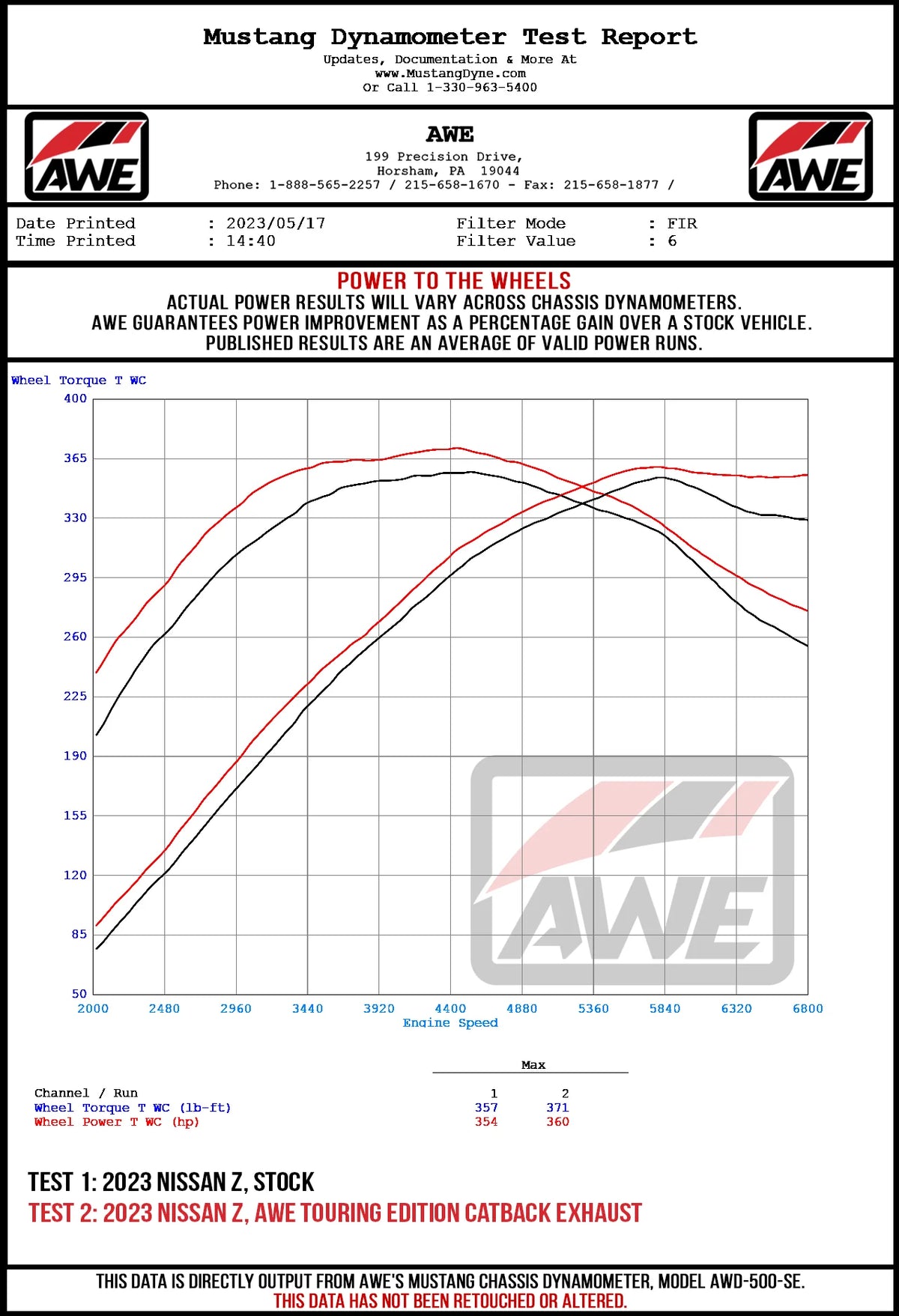 AWE 2023 Nissan Z RZ34 RWD Track Edition Catback Exhaust System w/ Diamond Black Tips - 3020-33400