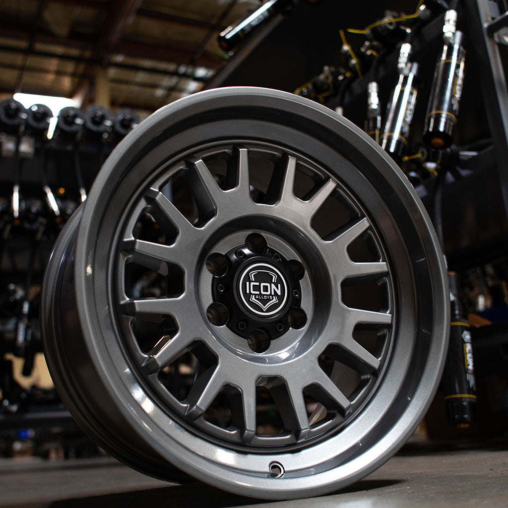 ICON Anza 17x8.5 / 6x5.5 / 25mm Offset / 5.75in BS - Gun Metal Wheel - 8217859057GM