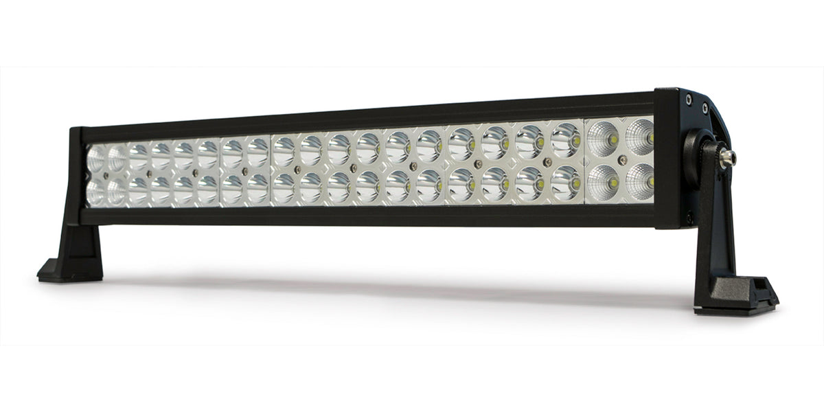 DV8 Offroad - 20 in. Dual Row LED Light Bar; Chrome Face - B20CE120W3W