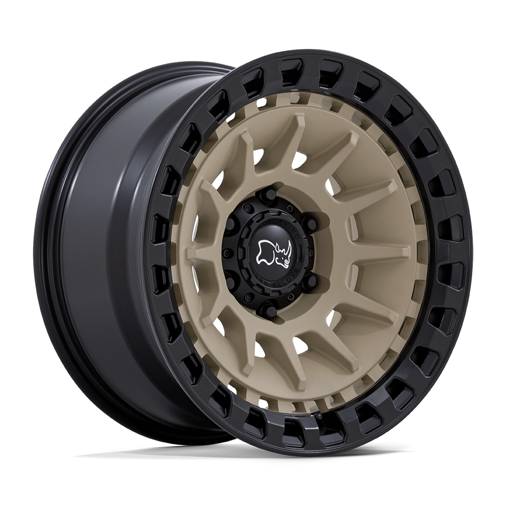 Black Rhino Hard Alloys Barrage 17X8.5 6X139.7 -10MM Desert Sand On Matte Black