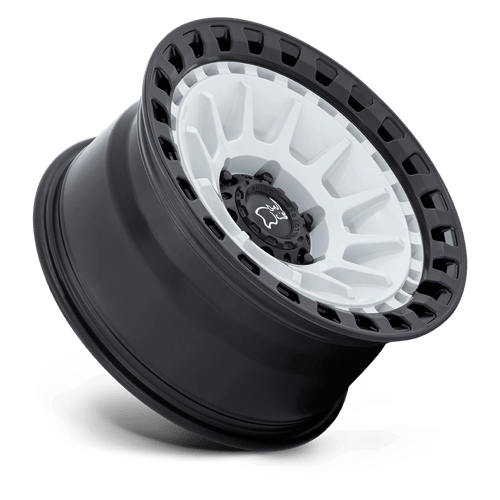 Black Rhino Hard Alloys Barrage 17X8.5 5X127 -10MM Gloss White On Matte Black