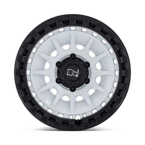 Black Rhino Hard Alloys Barrage 18X9 6X139.7 +0MM Gloss White On Matte Black