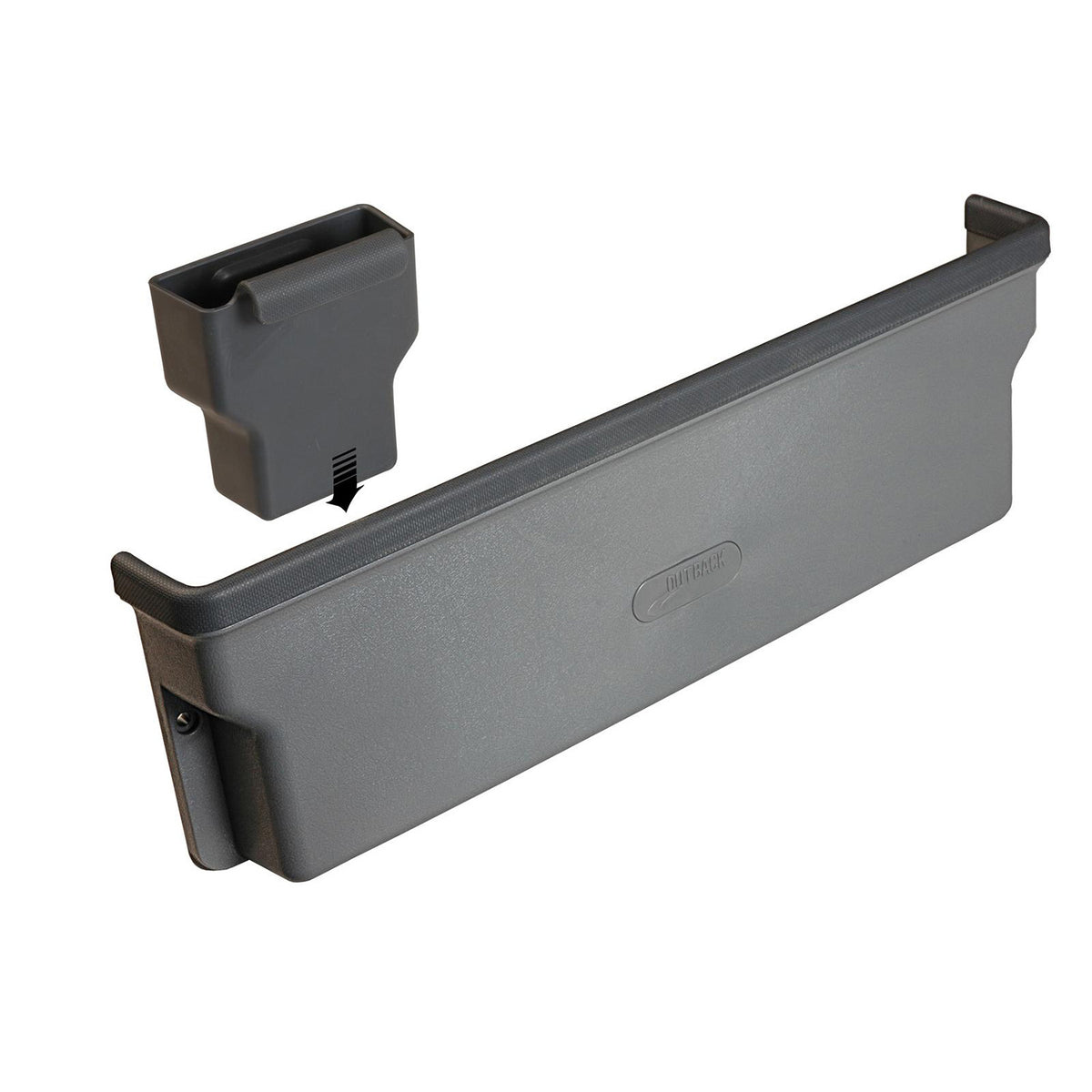 ARB Moulded Door Pockets Pr Grey - BDPGY by ARB - front view