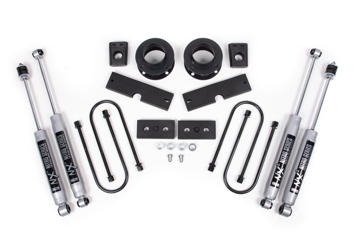 BDS Suspension 2 Inch Lift Kit | Ram 3500 w/ Rear Air Ride (13-26) 4WD - 012106