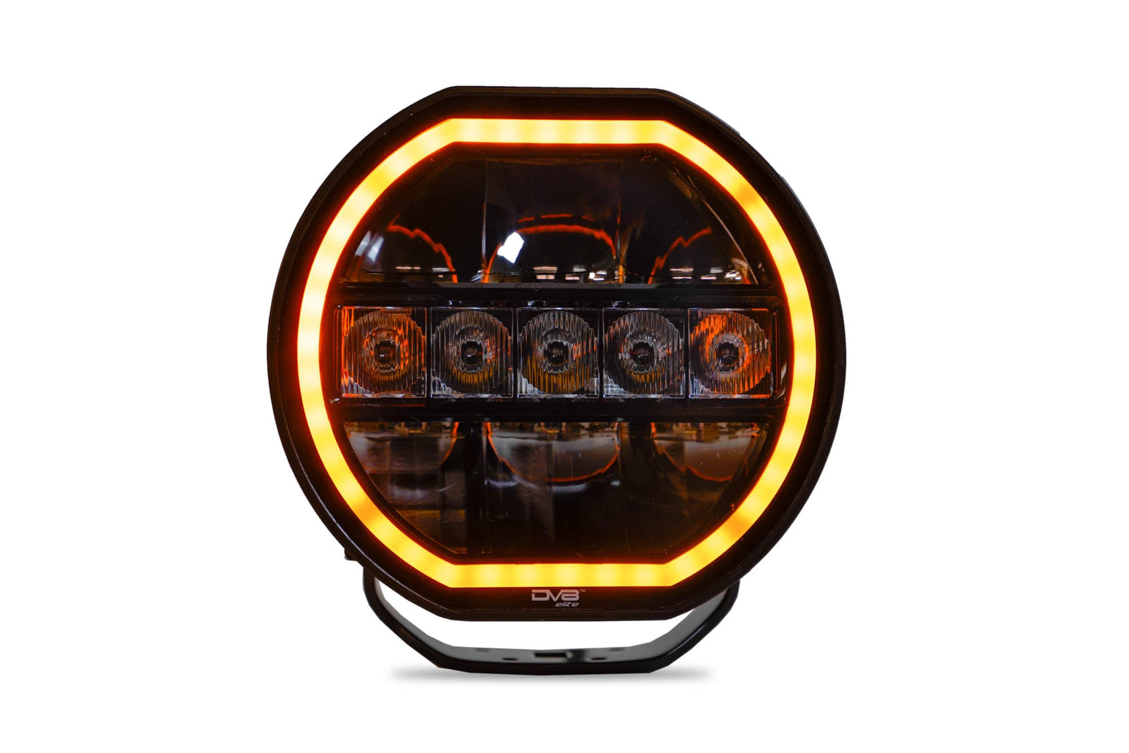 DV8 Offroad - 7-Inch Halo Elite Round Light w/ Accent Halo - BE7RW108W-H