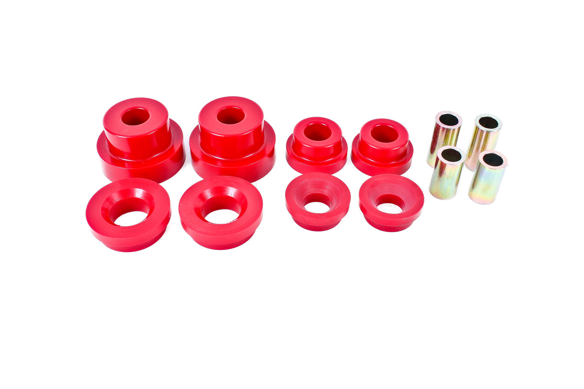 BMR 10-15 5th Gen Camaro Rear Cradle Pro Version Full Bushing Kit (Polyurethane) - Red - BK024