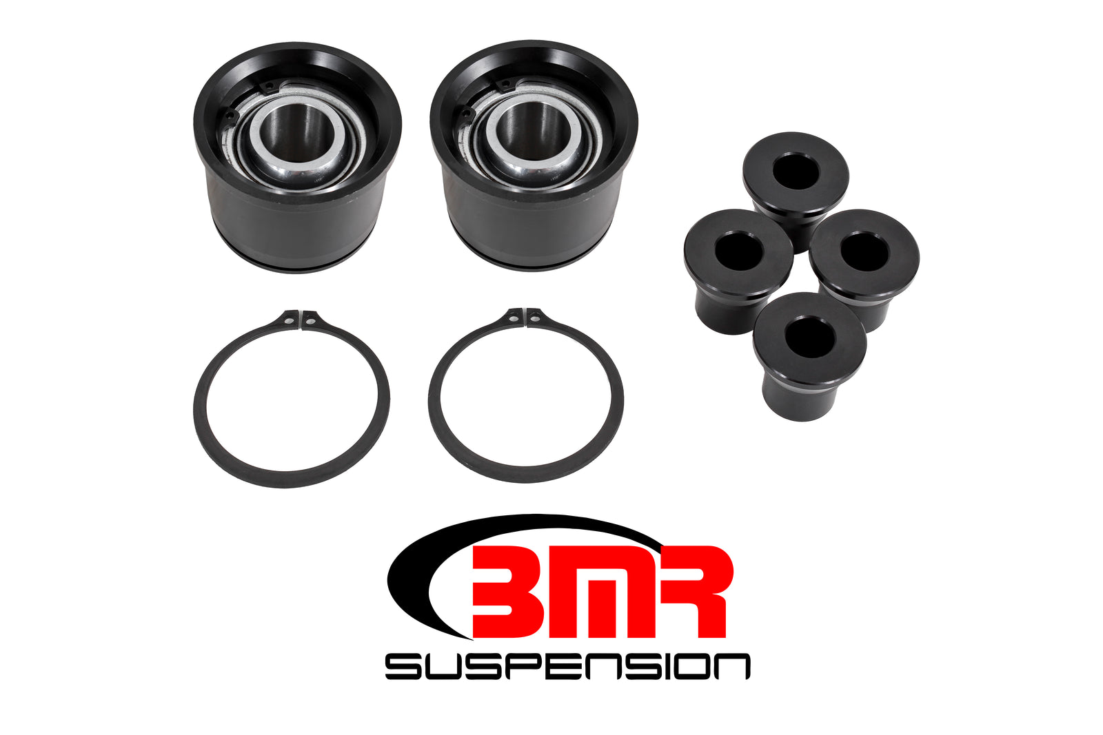 BMR 15-23 S550 Mustang Premium Rear Lower Control Arm Bearing Kit - Black - BK055