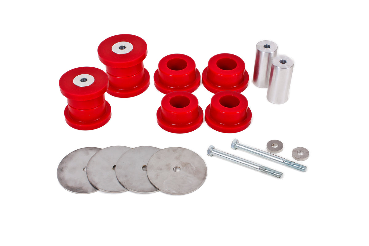 BMR 16-17 6th Gen Camaro Rear Cradle Bushing Kit (Polyurethane) - Red - BK061