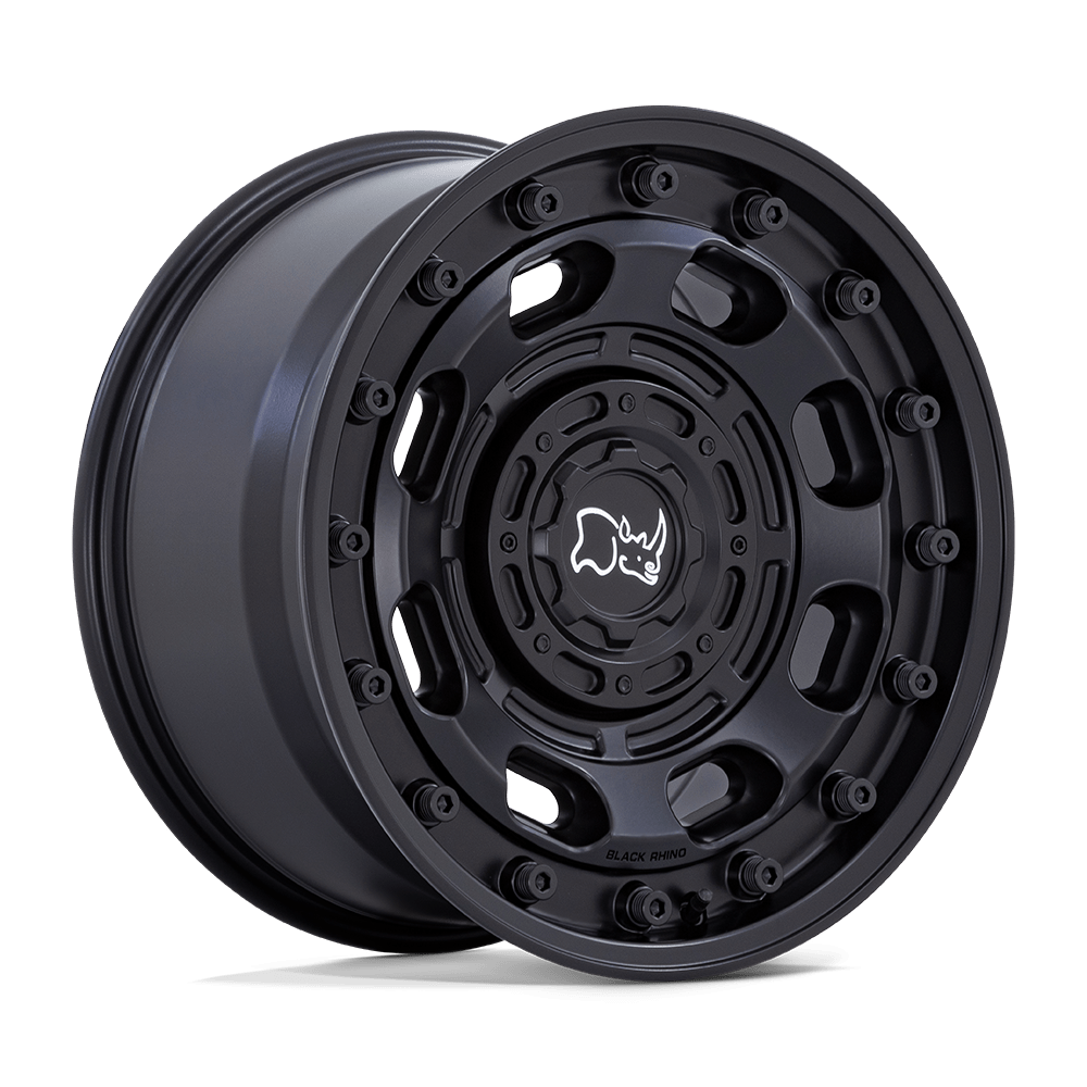Black Rhino Hard Alloys Atlas 16X8 BLANK -10MM Matte Black
