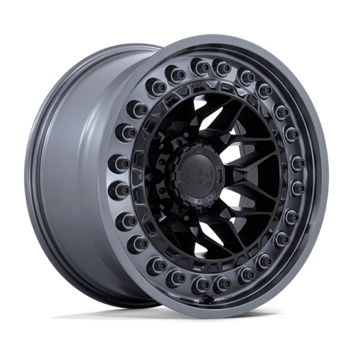 Black Rhino Hard Alloys Alpha 20X10 8X170 -18MM Matte Black W/ Gunmetal Lip