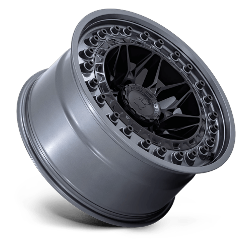 Black Rhino Hard Alloys Alpha 18X9 8X170 +20MM Matte Black W/ Gunmetal Lip