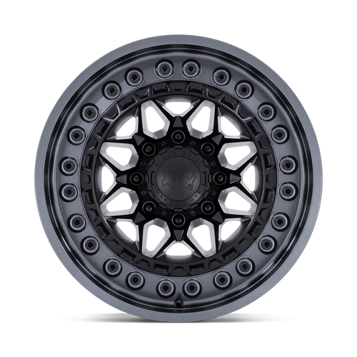 Black Rhino Hard Alloys Alpha 17X9 5X127 +0MM Matte Black W/ Gunmetal Lip