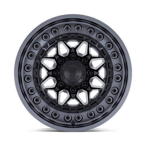 Black Rhino Hard Alloys Alpha 17X9 6X139.7 +0MM Matte Black W/ Gunmetal Lip