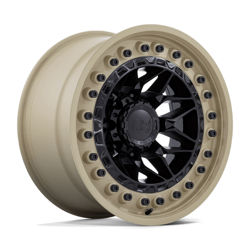 Black Rhino Hard Alloys Alpha 20X10 5X127 -18MM Matte Black W/ Sand Lip