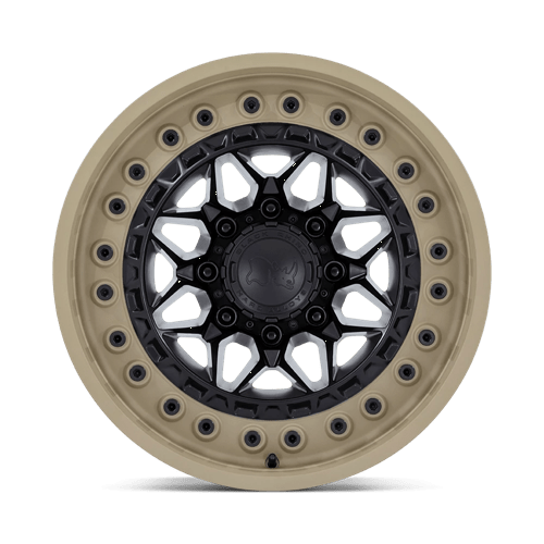 Black Rhino Hard Alloys Alpha 20X10 6X135 -18MM Matte Black W/ Sand Lip