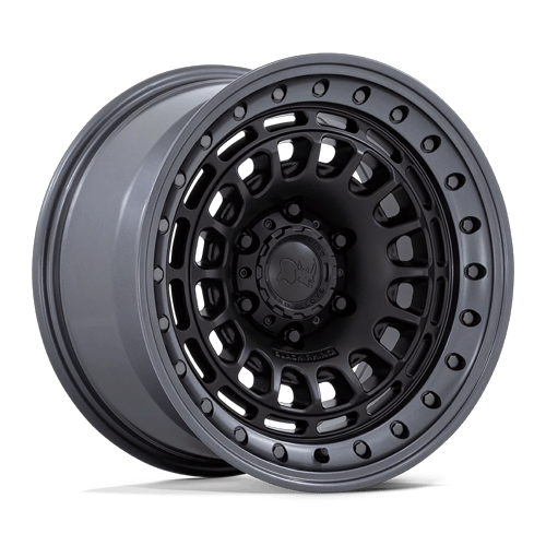 Black Rhino Hard Alloys Br014 Sahara 17X9 6X139.7 -12MM Matte Black W/ Gunmetal Lip