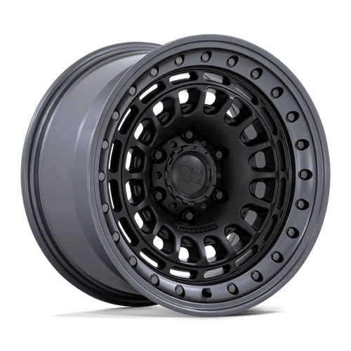 Black Rhino Hard Alloys Br014 Sahara 17X9 6X135 +0MM Matte Black W/ Gunmetal Lip
