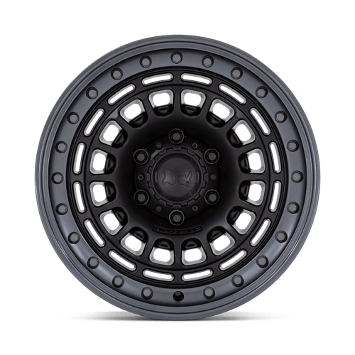 Black Rhino Hard Alloys Br014 Sahara 17X9 5X127 -12MM Matte Black W/ Gunmetal Lip