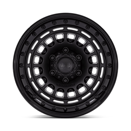 Black Rhino Hard Alloys Br014 Sahara 17X9 6X139.7 +0MM Matte Black W/ Gloss Black Lip
