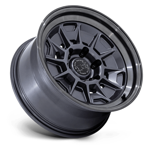 Black Rhino Hard Alloys Br021 Mondo 17X9 6X139.7 -38MM Matte Gunmetal W/ G-Gray Lip