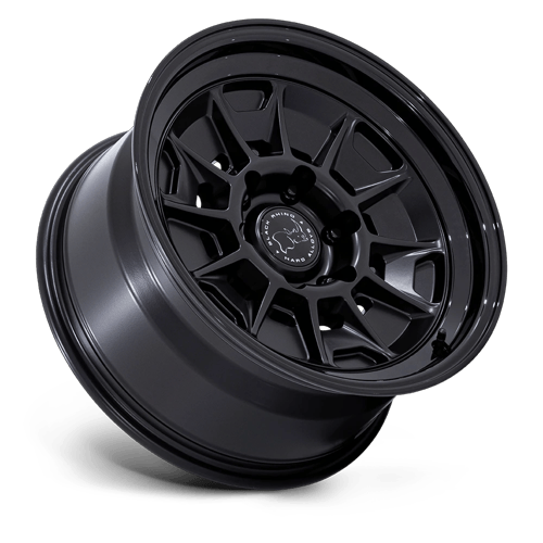 Black Rhino Hard Alloys Br021 Mondo 17X9 6X139.7 -38MM Matte Black W/ Gloss Black Lip