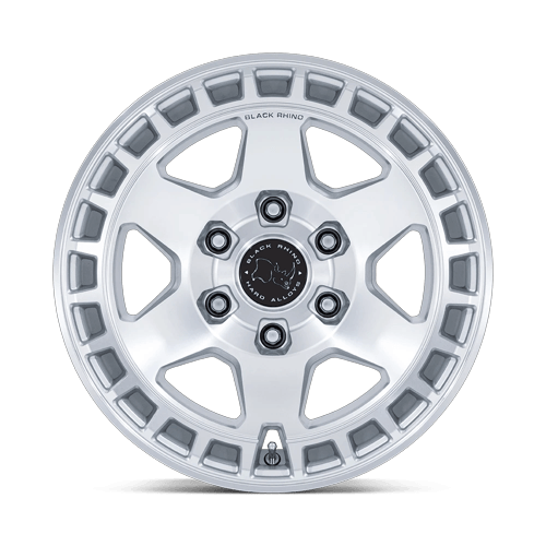Black Rhino Hard Alloys Br022 Bahari 18X8 6X139.7 +45MM Gloss Silver W/ Machined Face