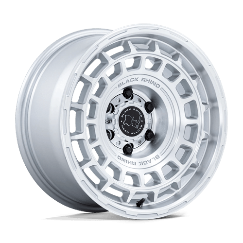 Black Rhino Hard Alloys Br024 Awol 17X8.5 5X127 -10MM Silver W/ Machined Face