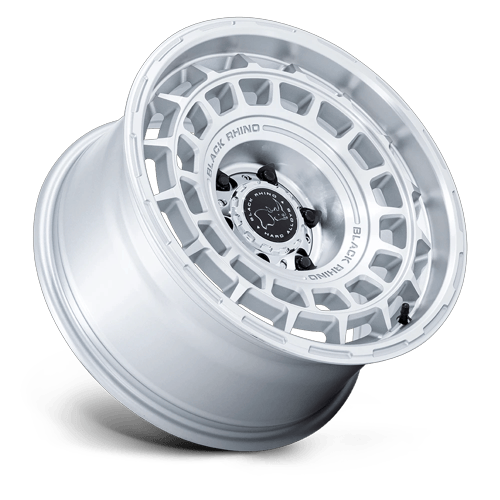 Black Rhino Hard Alloys Br024 Awol 20X8.5 6X135 +25MM Silver W/ Machined Face