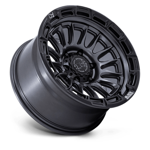 Black Rhino Hard Alloys Br025 Rival 17X8.5 6X139.7 +25MM Matte Gunmetal W/ Matte Blk-Lp