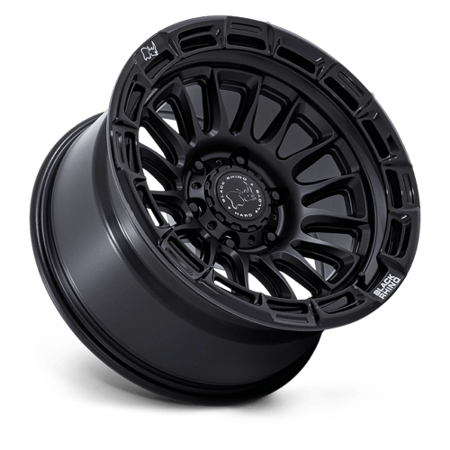 Black Rhino Hard Alloys Br025 Rival 20X9 6X139.7 +1MM Matte Black W/ Gloss Blk-Lp