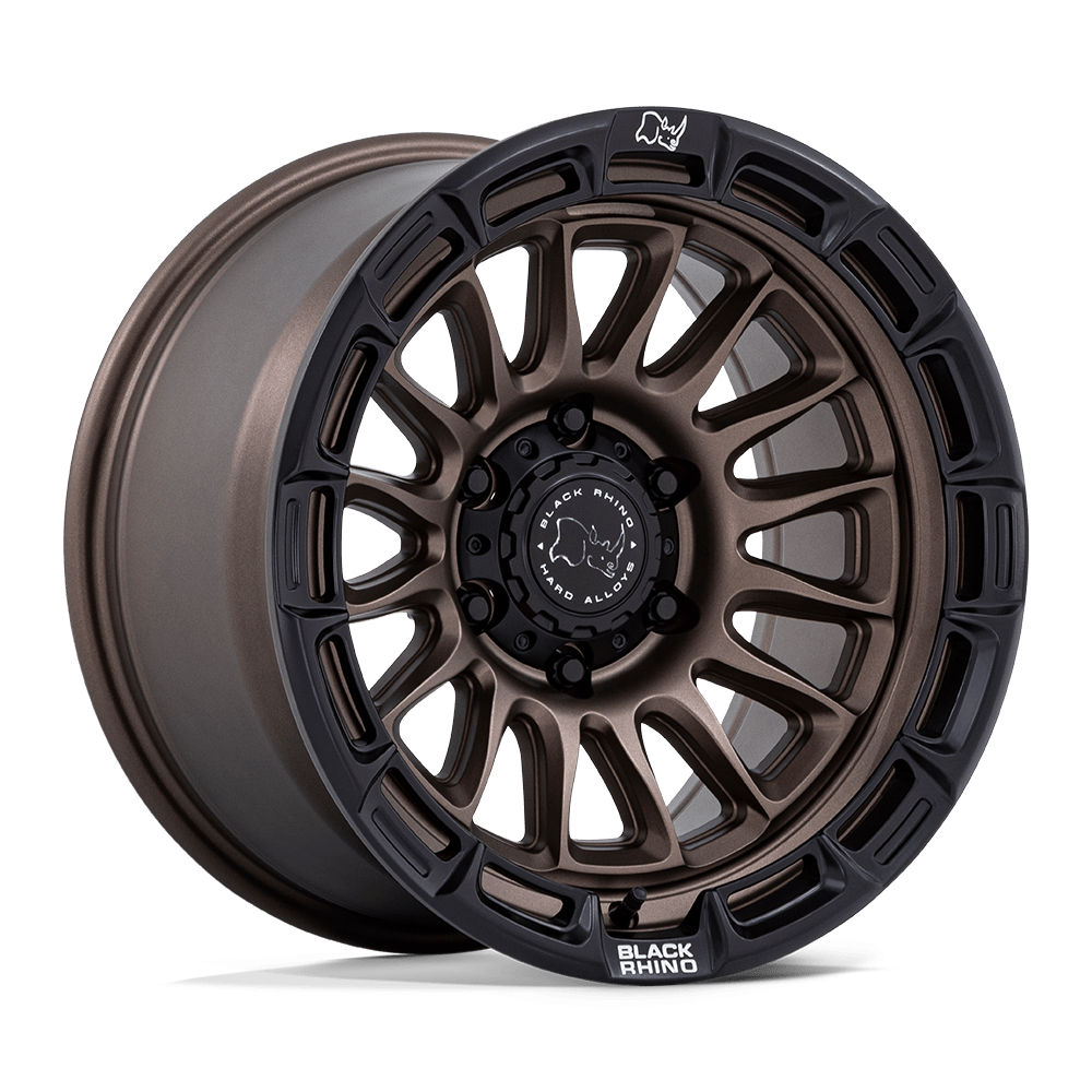Black Rhino Hard Alloys Br025 Rival 17X9 6X139.7 +1MM Burnt Bronze W/ Matte Blk-Lp