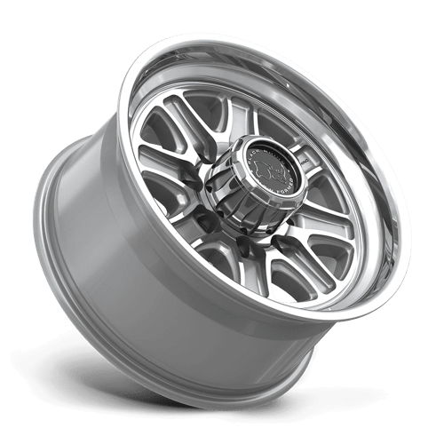 Black Rhino Hard Alloys Br032 Echo 18X9 8X165.1 +12MM Gloss Silver W/ Machined Face